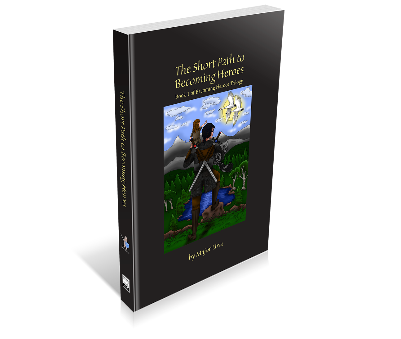 image of the printed book standing up